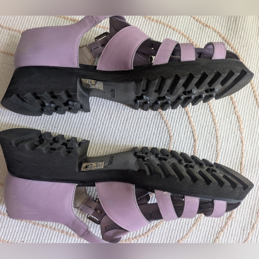 Free People Lilac and Black Woven Sandals - Picture 2 of 6